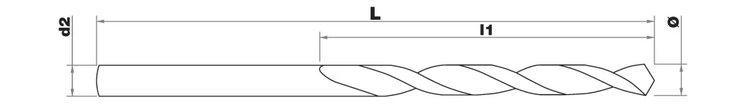 Fully Ground Twist Drill Bit-Round Shank with Bright appearance